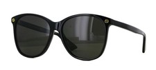 GUCCI GG0024S 001 58mm Black Round Authentic Sunglasses - NEW