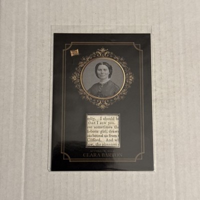 2025 Pieces of the Past Clara Barton Document Relic Card #R-CB. C011136