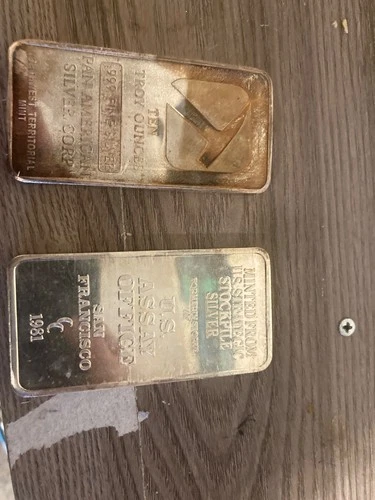 10-oz Silver Bar .999 Fine silver one pan American silver corp other is us assay