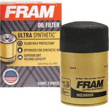 FRAM Ultra Synthetic XG3600 20K Mile Change Automotive Replacement One Size 