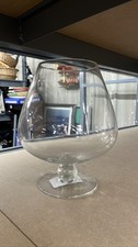 Large Clear Glass Brandy Snifter Terrarium Bowl 9" Tall