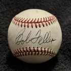Bob Feller SIGNED AUTOGRAPHED Vintage OAL Baseball BECKETT COA