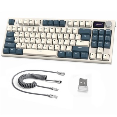 RK86 Pro Mechanische Tastatur, 2.4G Wireless/BT5.0/USB-C Wired Gaming Keyboard 75