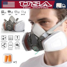 PRO 6200 Half Face Gas Mask Cover Painting Spraying Respirator Work Facepiece