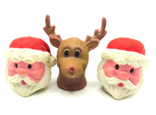 Vintage Rubber Christmas Finger Puppets  STAR China Puppets