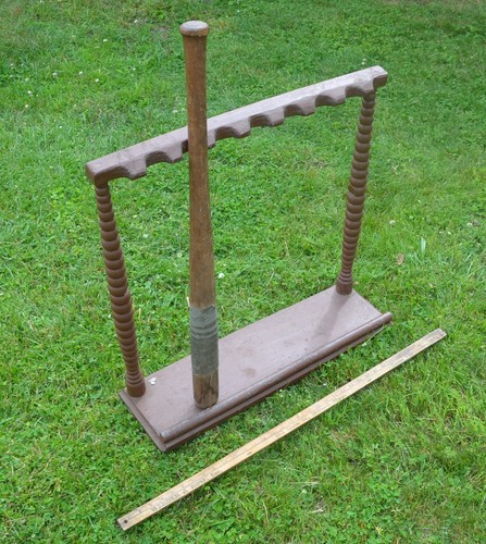 Baseball Bat Rack or Stand Arts & Crafts circa 1880-1900 RARE Artifact FOLK ART