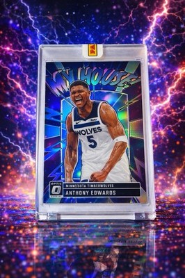 Anthony Edwards Holo Refractor SSP Panini NBA Card Timberwolves MINT ENCASED