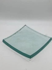 Annie Glass Molded Embossed 5” X 5” X 3/4” Trinket Candle Or Display 2000 USA