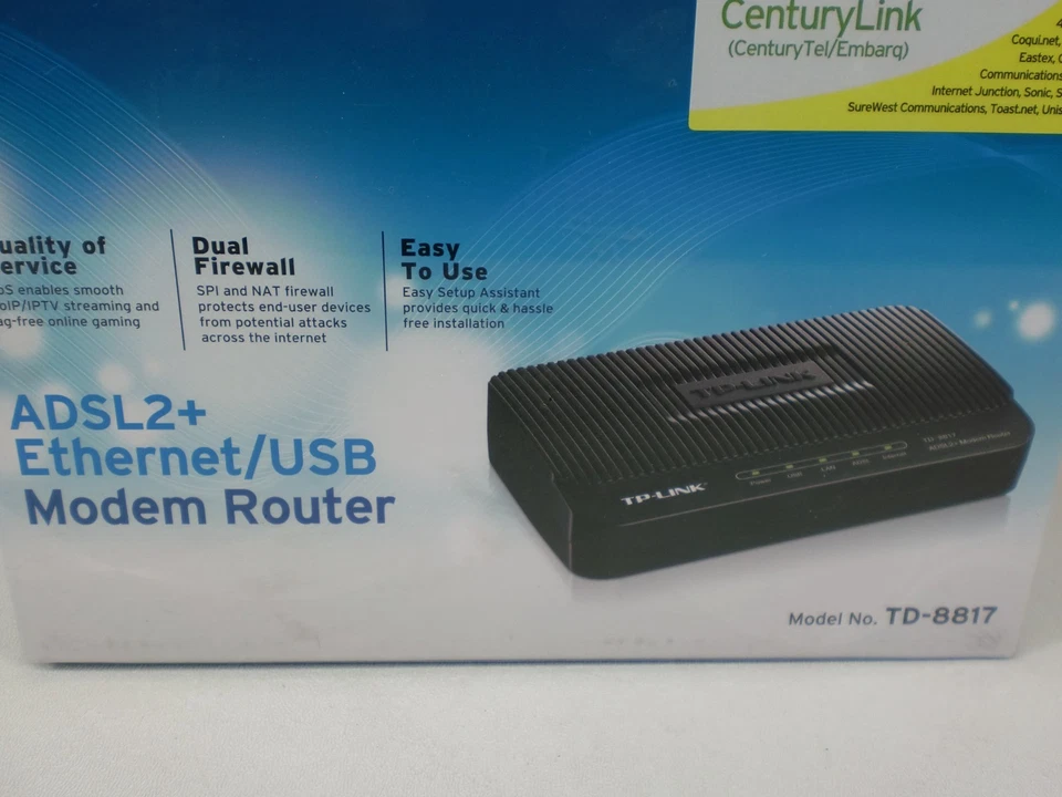 TP-Link ADSL2+ Ethernet/USB Modem Router Sealed NOS - Image 2 of 4