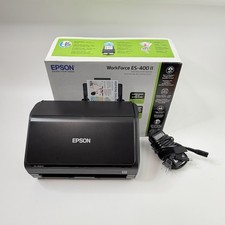 Epson Workforce ES-400 II Color Duplex Desktop Document Photo Card Scanner Auto