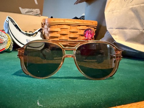 Vintage AO Aerosite Tinted Safety Glasses Z87 5 3/4 Brown Classic Aerosite USA