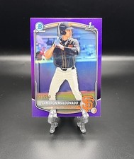 2025 BOWMAN DRAFT CHROME PURPLE REFRACTOR /250 CAMERON MALDONADO GIANTS RC BDC99