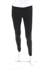 Helmut Helmut Lang Womens Coated Skinny Leg Jeggings Black Size 25