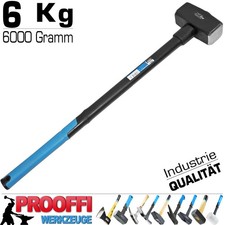Profi Vorschlaghammer 6000 Gr. Schlosser Hammer Werkstatt Fäustel Fiberglas 6 Kg
