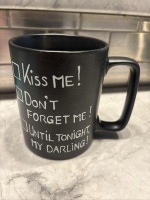 KONITZ The Chalk-talk Kiss Me! -Don't Forget Me Until Tonight My Darling Mug