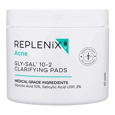 Glycolic Salicylic Acid Acne Pads, 60 Count - Clear Blemishes Refine Pores