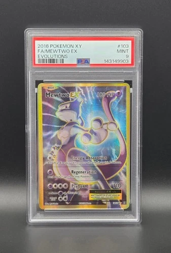 Mewtwo EX (Full Art) 103/108 - XY Evolutions - PSA 9