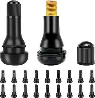 #ad #ad 20PCS Tubeless Valve Stem Rubber Snap Valve Stem Black Standard Le Size: TR413 $14.24