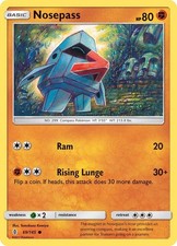 Nosepass #69/145 Sm - Guardians Rising Common Pokemon TCG LP