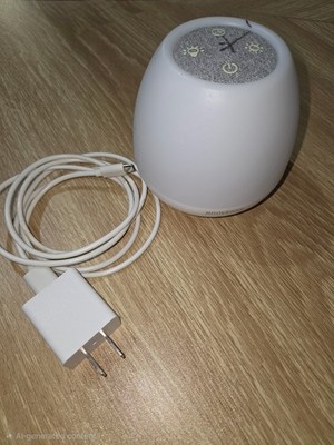 BGOVERSS T129L White Noise Sound Machine Color Night Light Tested w/ Charger