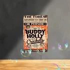 Vintage Aluminum Tin Metal Signs - Retro Buddy Holly & The Crickets, Peggy Sue
