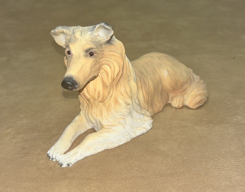 Dog Figurine 7” Long Made In China Preowned