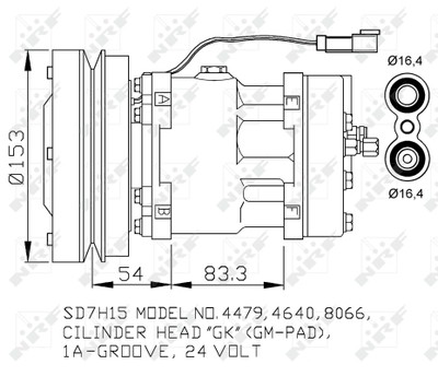 NRF 32879 Kompressor, Klimaanlage