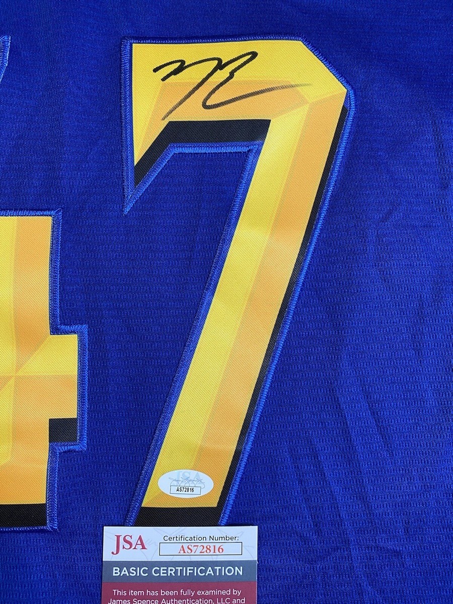 SEATTLE MARINERS- MATT BRASH AUTOGRAPH #47 CITY CONNECT