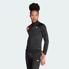 Size L- Adidas Women's Rich Mnisi Pride Tiro Training Track Jacket, Black.