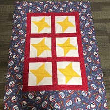 Handmade Thomas the Train Friends VGVC Quilted Blanket Crib Baby Toddler 36x48