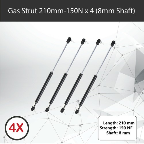 HERMÈS Toolbox Bags Gas Strut 501mm - 400n X2 (8mm Shaft) Bonnet Caravans Trailers Canopy For GMC Car And Truck Bonnets - Foto 2