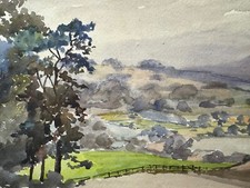 Acquerello antico/vintage Medio Oriente Grande Guerra Artista A.J. Withers Esq