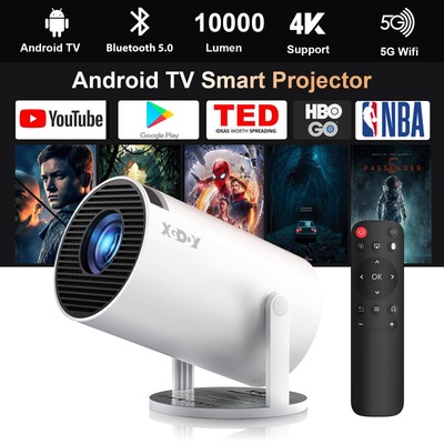 2024 NEW Beamer Projektor 4K UHD WiFi Bluetooth Android TV Heimkino Mini Tragbar