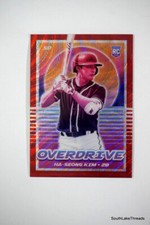 2021 Panini Chronicles HA-SEONG KIM RC Overdrive Ruby Wave #/199 Padres!