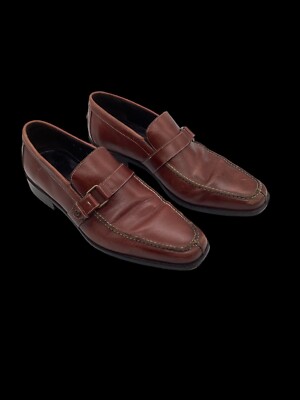Donald J. Pliner Mens Size 9M Rad Brown Loafers Dress Shoe  display picture 3
