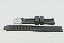 Luminox Black Rubber Watch Two-Piece Strap/Band Replacement - 8 Inches