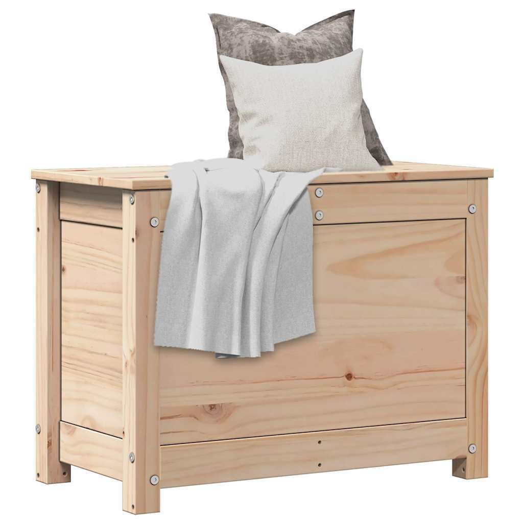 vidaXL Storage Box 60x32x45.5 cm Solid Wood Pine