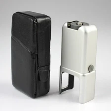 Minox B-C Flash Gun for Flash Cubes - Model B4 + Leather Case - Untested