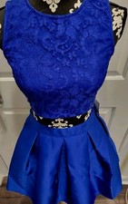 juniors teeze me blue 2 piece formal Dress Size 3