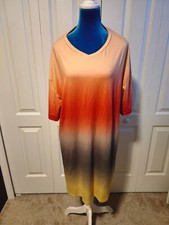 beautiful multicolor lounging set top and bottoms sz.xxl
