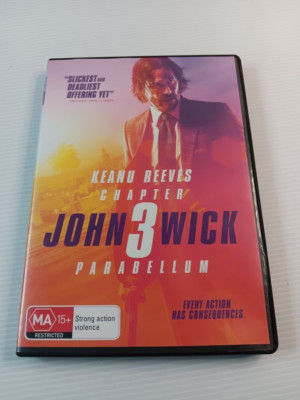 John Wick-Chapter 3-Parabellum (DVD, 2019) Keanu Reeves Region 4