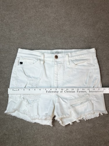KanCan Shorts 20 31W High Waisted Distressed Gypsy Boho Denim Cut Off Festival - Bild 9 von 11