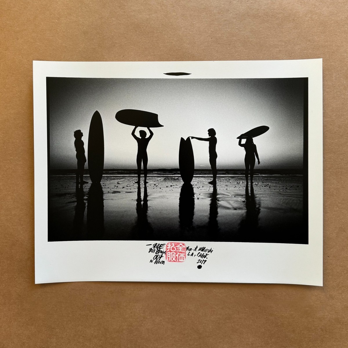 Thomas Campbell Signed Embellished Original Surf Photo Art Print