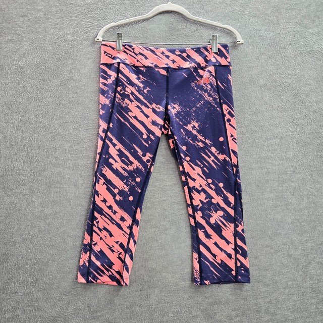 The North Face Women Activewear Pants Medium Pink Tie Dye Leggings Capri