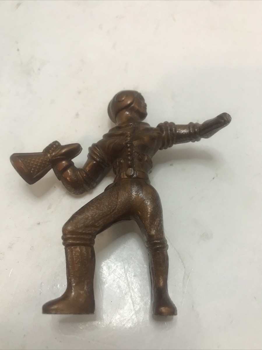 Vintage 1950's Ajax Hard Plastic Spaceman Sci-Fi Bronze/Copper Color Figure