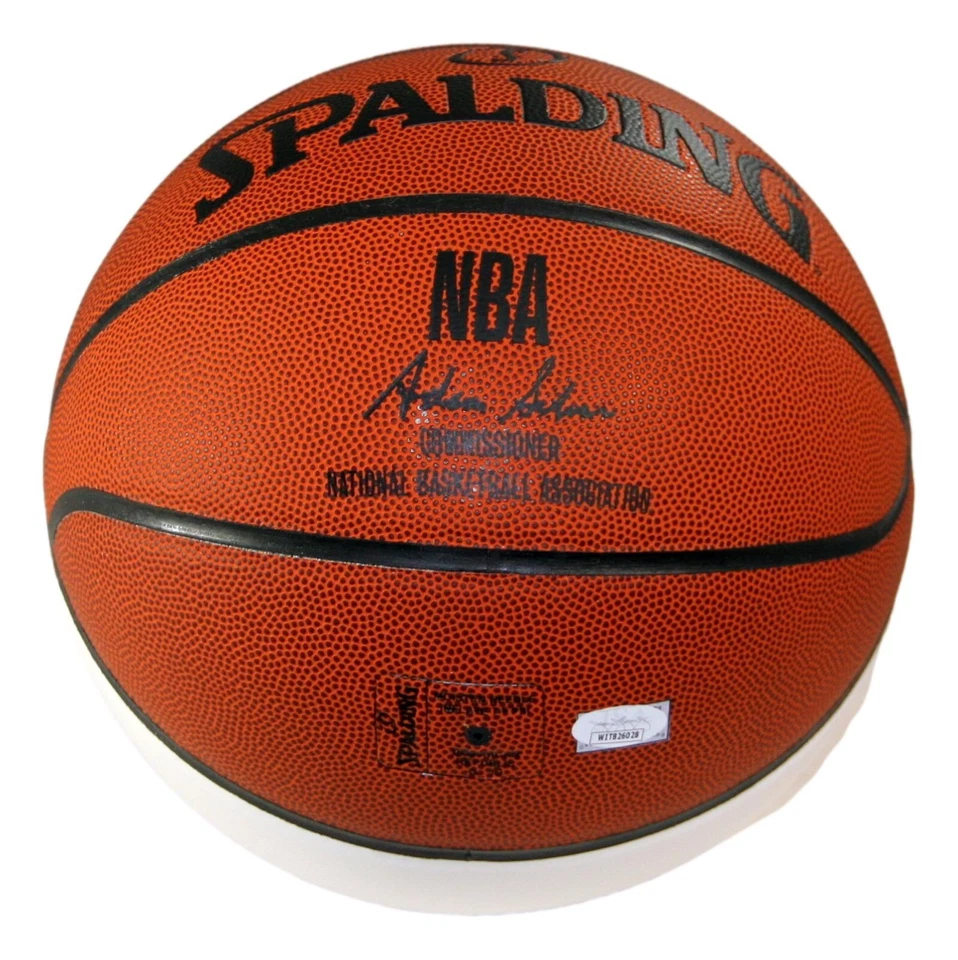 Clyde Drexler Houston Rockets NBA Autographed Full Size Basketball JSA - Image 3 of 4