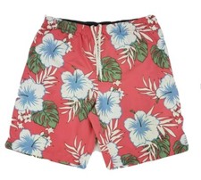 Men's Lands End Floral Mesh Lined Swim Trunks Board Shorts Size XL 40-42 