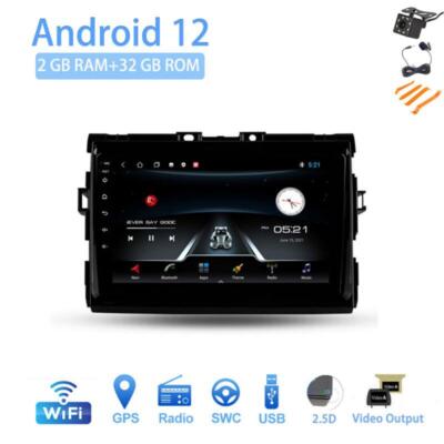 9'' Android 12 Car Stereo Radio for 2006~19 Toyota Estima GPS NAVI 2.5D WIFI MP3