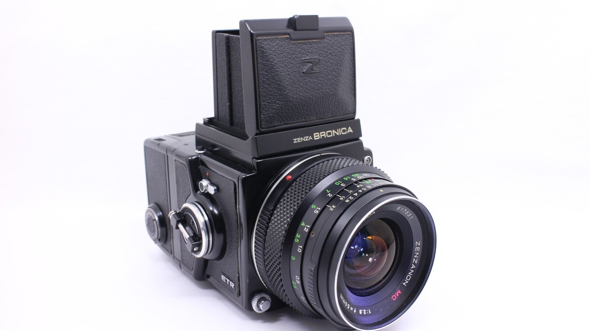 N,MINT] Zenza Bronica ETR Film Camera w/Zenzanon MC 50mm F2.8 From