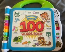 Leap Frog Learning Friends 100 Words Book Educational English  Spanish WORKS